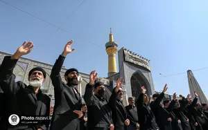 عزاداری شهادت امام رضا علیه السلام در حرم مطهر رضوی