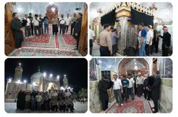 کاروان بیماران سرطانی؛ میهمان آستان حضرت حسین بن موسی الکاظم (ع)