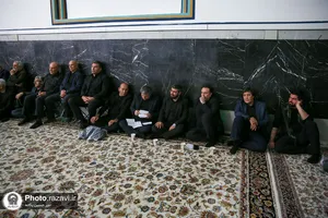 عزاداری هیئت حسینیه اعظم زنجان در حرم مطهر رضوی