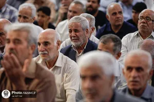 وداع با پیکر فرمانده قرارگاه عملیاتی سجاد سراوان در حرم مطهر رضوی