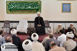 دیدار طلاب مدرسه تابستانی دارالعلم با آیت&zwnj;الله اشرفی شاهرودی