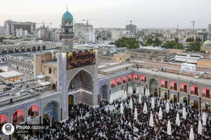 آیین اذن عزای ماه محرم در حرم مطهر رضوی-1