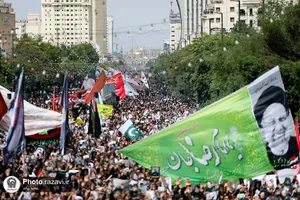 تشییع رئیس&zwnj;جمهور شهید و همراهان در مشهدالرضا&zwnj;&zwnj;علیه السلام -2