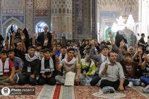 تشرف دانش&zwnj;آموزان زیارت اولی استان خوزستان به حرم مطهر رضوی
