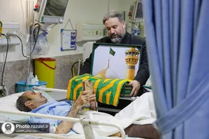 حضور خدام حرم مطهر رضوی در بیمارستان شهید کامیاب مشهد