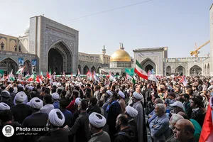 اجتماع مردم مشهد در محکومیت جنایات رژیم صهیونیستی در غزه