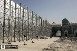 بازدید علی لاریجانی از فعالیت&zwnj;های عمرانی حرم مطهر رضوی