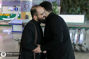 استقبال از علیرضا بیژنی، قاری و موذن بارگاه منور رضوی در بازگشت از مسابقات بین&zwnj;المللی قرآن کریم مالزی