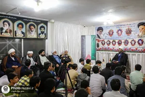حضور تولیت آستان قدس رضوی در مدرسه علمیه الحجة