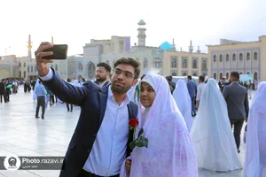 دیدار ۱۱۴ زوج دانشجوی دانشگاه&zwnj;های مشهد با تولیت آستان قدس رضوی