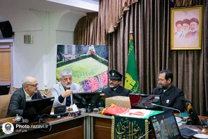 بدرقه کاروان ورزشی پاراآسیایی جمهوری اسلامی ایران در حرم مطهر رضوی