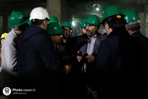 بازدید جمعی از مدیران بنیاد کرامت رضوی از پروژه&zwnj;های عمرانی حرم مطهر