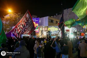 تشییع پیکر شهید گمنام دفاع مقدس در بلوار سجاد مشهد