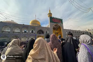 حال و هوای حرم مطهر رضوی در ایام میلاد امیرالمومنین علیه السلام
