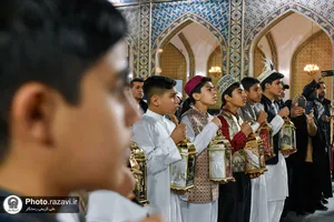 استقبال از ماه مبارک رمضان در حرم مطهر رضوی