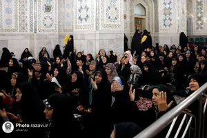 قرائت دعای عرفه ویژه ناشنوایان در حرم مطهر رضوی