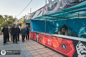 بازدید مدیرعامل بنیاد کرامت رضوی از مواکب اطراف حرم امام رضا علیه&zwnj;السلام 