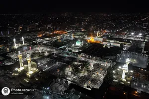 شکوه عزای حسینی در حرم مطهر رضوی