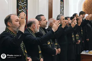تشرف کاروان سفیران امام رئوف علیه&zwnj;السلام به حرم امامین عسکریین علیهماالسلام 