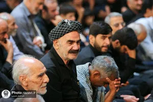 مراسم عزاداری روز تاسوعای حسینی در رواق امام خمینی(ره)