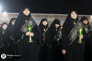 آئین خطبه&zwnj;خوانی شب عاشورا در حرم مطهر رضوی-2