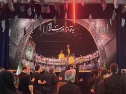 برگزاری مراسم عزاداری دهه اول محرم در حسینیه اعظم هلال رضوی ارومیه/ گزارش تصویری