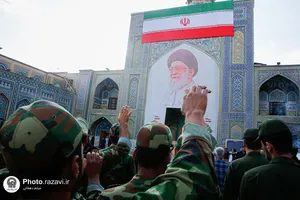 بزرگداشت مقام سرباز در حرم مطهر رضوی 