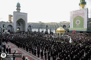 آیین اذن عزای ماه محرم در حرم مطهر رضوی-2