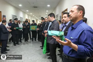 حضور خدام حرم رضوی در شورای شهر مشهد