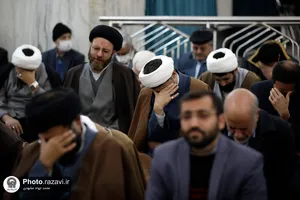 مراسم ترحیم حجت الاسلام والمسلمین سید جعفر طباطبایی در حرم مطهر رضوی