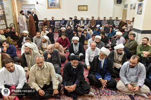 دیدار طلاب مدرسه تابستانی دارالعلم با آیت&zwnj;الله اشرفی شاهرودی