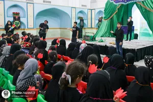 عزاداری کودکان در هیئت کبوترانه حرم مطهر رضوی