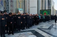 هم‌نوایی خادمان و کارکنان حرم رضوی در سوگ شهادت امام محمدباقر (ع)