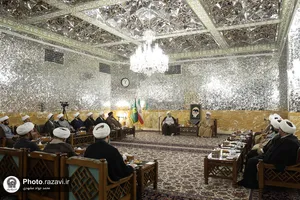 دیدار ائمه جمعه استان سیستان و بلوچستان با تولیت آستان قدس رضوی