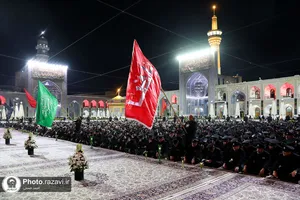 مراسم شام غریبان امام حسین(علیه&zwnj;السلام) در حرم مطهر رضوی