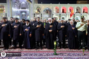 مراسم شام غریبان امام حسین(علیه&zwnj;السلام) در حرم مطهر رضوی