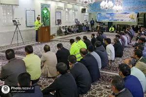 مانور زلزله در سازمان مرکزی آستان قدس رضوی
