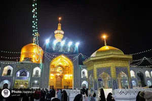 حال و هوای حرم مطهر رضوی در شب میلاد امام محمدباقر(علیه&zwnj;السلام)