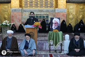 آیین خطبه هشتمین سالگرد ارتحال آیت الله واعظ طبسی در حرم مطهر رضوی