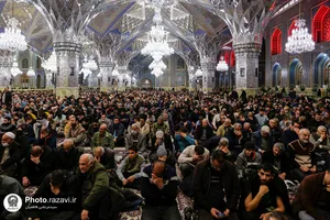 عزاداری روز شهادت حضرت امام کاظم(علیه&zwnj;السلام) در رواق امام خمینی حرم مطهر رضوی