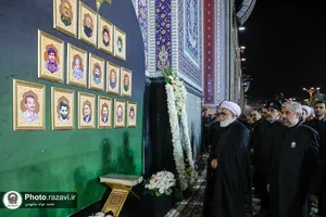 آئین خطبه&zwnj;خوانی شب عاشورا در حرم مطهر رضوی-1