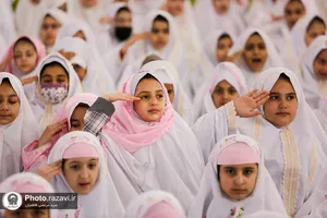 جشن تکلیف دختران در حرم مطهر رضوی