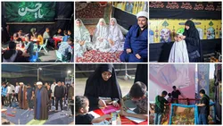 خدمت گذاری خانواده مدارس امام رضا (ع) به زائران پیاده در موکب بیمارستان رضوی