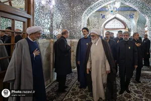 گرامیداشت اولین سالگرد شهادت آیت الله رئیسی در حرم مطهر رضوی