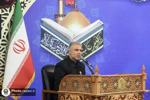محفل قرآنی حرم مطهر رضوی در شب عاشورای حسینی