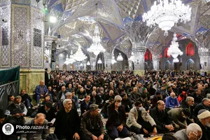 عزاداری روز شهادت حضرت امام کاظم(علیه&zwnj;السلام) در رواق امام خمینی حرم مطهر رضوی