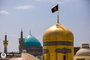 کتیبه آرایی اماکن متبرکه رضوی در دهه پایانی ماه صفر