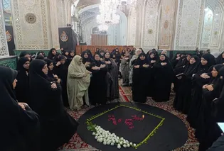 همدلی بانوان غرب آسیا در آیین «رقیه تنها نیست» در حرم رضوی