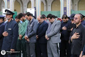 تشییع پیکر پاکبان مشهدی در حرم مطهر رضوی