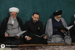 تصاویری از شهید مالک رحمتی در حرم مطهر رضوی